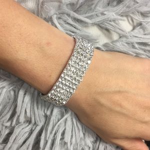 5 row crystal bracelet